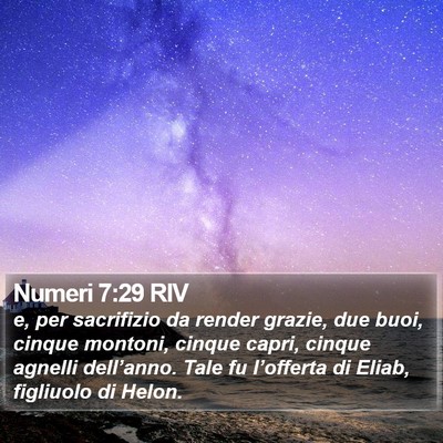 Numeri 7:29 RIV Bible Verse Image