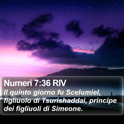 Numeri 7:36 RIV Bible Verse Image