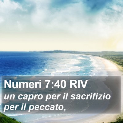 Numeri 7:40 RIV Bible Verse Image