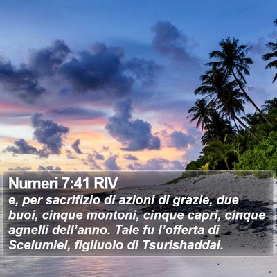 Numeri 7:41 RIV Bible Verse Image