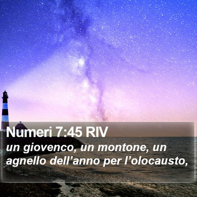 Numeri 7:45 RIV Bible Verse Image