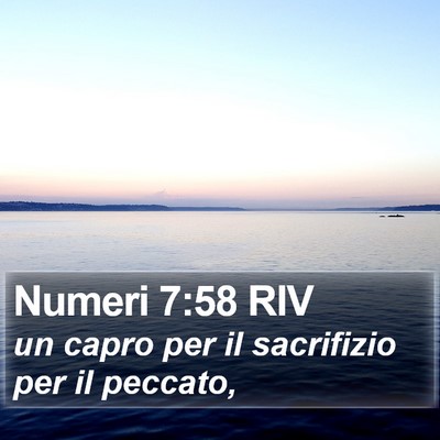 Numeri 7:58 RIV Bible Verse Image