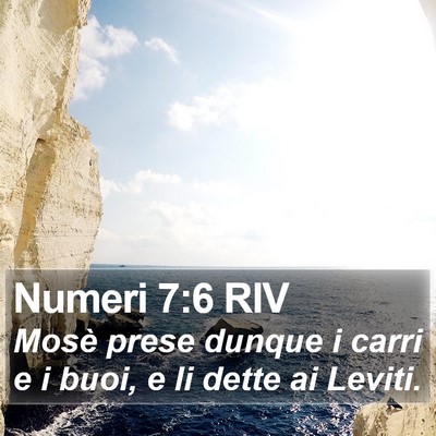 Numeri 7:6 RIV Bible Verse Image