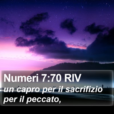 Numeri 7:70 RIV Bible Verse Image