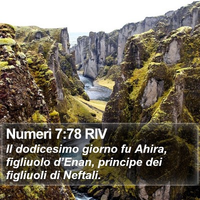 Numeri 7:78 RIV Bible Verse Image