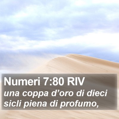 Numeri 7:80 RIV Bible Verse Image