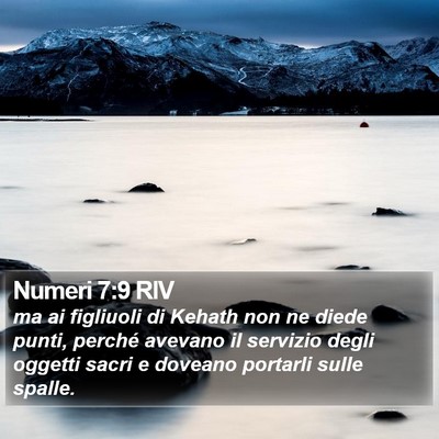 Numeri 7:9 RIV Bible Verse Image
