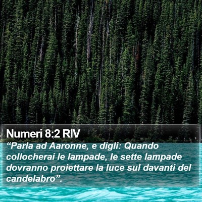 Numeri 8:2 RIV Bible Verse Image