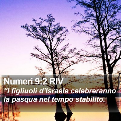 Numeri 9:2 RIV Bible Verse Image