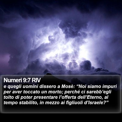 Numeri 9:7 RIV Bible Verse Image