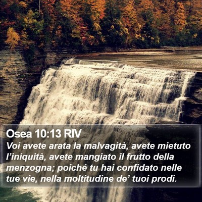 Osea 10:13 RIV Bible Verse Image