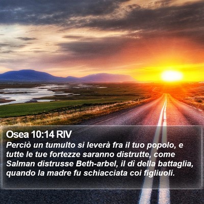 Osea 10:14 RIV Bible Verse Image