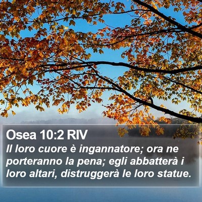 Osea 10:2 RIV Bible Verse Image