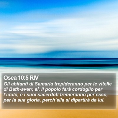Osea 10:5 RIV Bible Verse Image