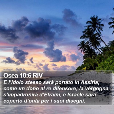 Osea 10:6 RIV Bible Verse Image