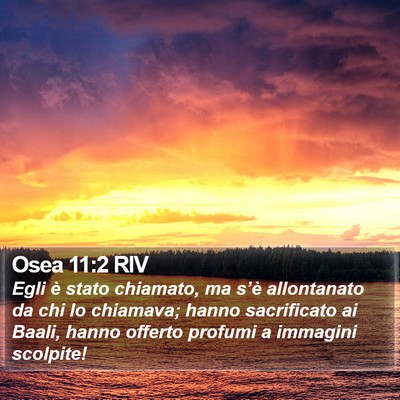 Osea 11:2 RIV Bible Verse Image