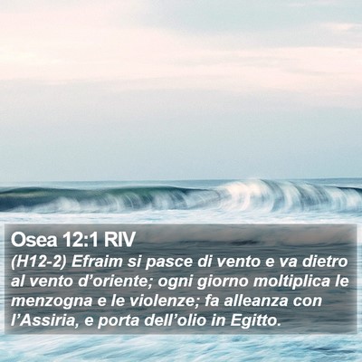 Osea 12:1 RIV Bible Verse Image