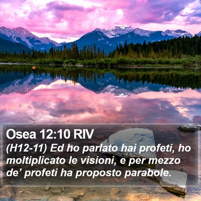 Osea 12:10 RIV Bible Verse Image