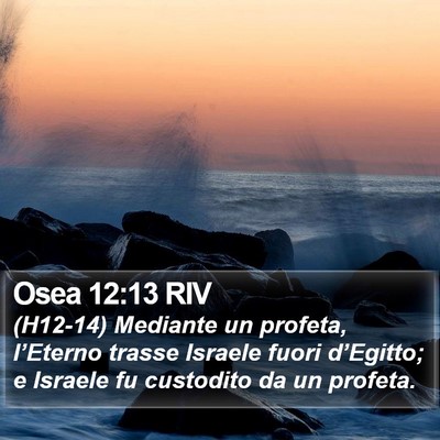 Osea 12:13 RIV Bible Verse Image