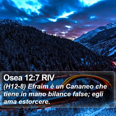 Osea 12:7 RIV Bible Verse Image