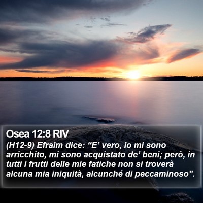 Osea 12:8 RIV Bible Verse Image
