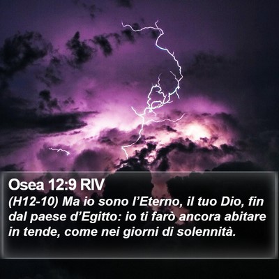 Osea 12:9 RIV Bible Verse Image