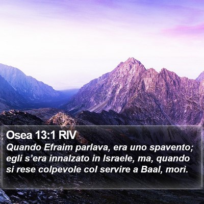 Osea 13:1 RIV Bible Verse Image