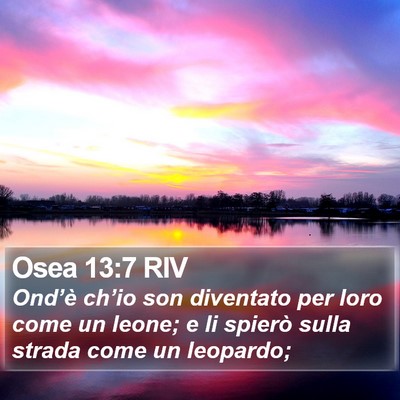 Osea 13:7 RIV Bible Verse Image