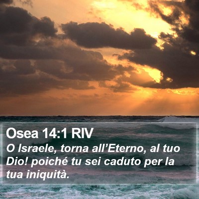 Osea 14:1 RIV Bible Verse Image