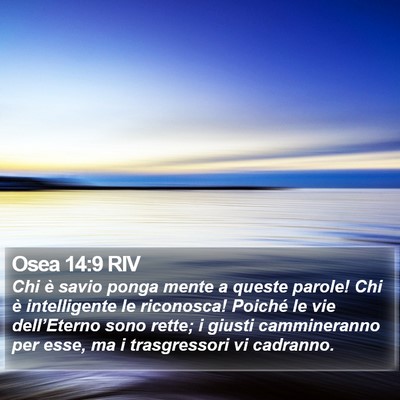 Osea 14:9 RIV Bible Verse Image
