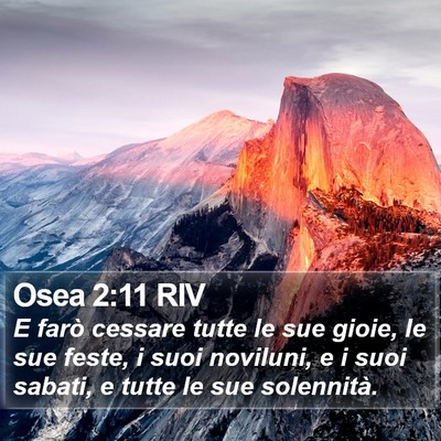 Osea 2:11 RIV Bible Verse Image