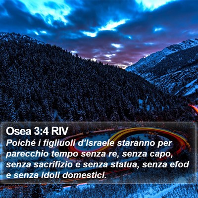 Osea 3:4 RIV Bible Verse Image