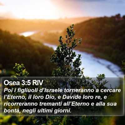 Osea 3:5 RIV Bible Verse Image
