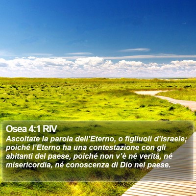 Osea 4:1 RIV Bible Verse Image