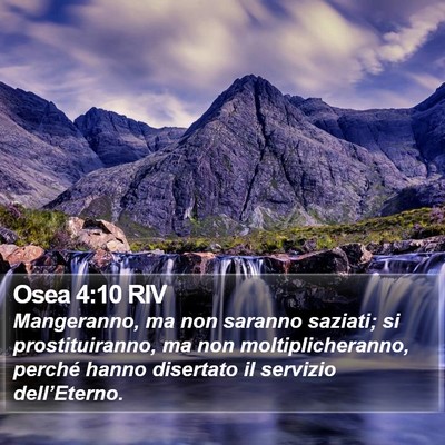 Osea 4:10 RIV Bible Verse Image