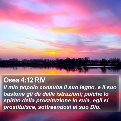 Osea 4:12 RIV Bible Verse Image