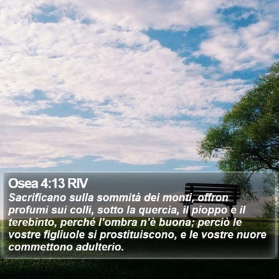 Osea 4:13 RIV Bible Verse Image