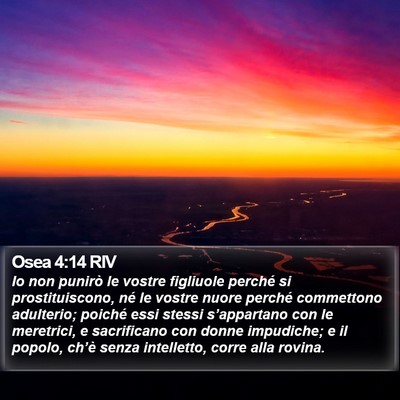 Osea 4:14 RIV Bible Verse Image