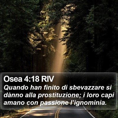 Osea 4:18 RIV Bible Verse Image