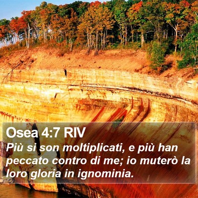 Osea 4:7 RIV Bible Verse Image