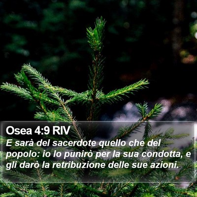 Osea 4:9 RIV Bible Verse Image