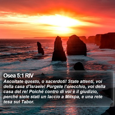 Osea 5:1 RIV Bible Verse Image
