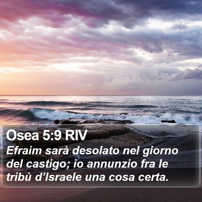 Osea 5:9 RIV Bible Verse Image