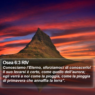 Osea 6:3 RIV Bible Verse Image