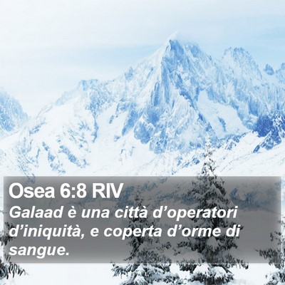 Osea 6:8 RIV Bible Verse Image