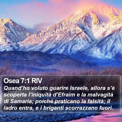 Osea 7:1 RIV Bible Verse Image