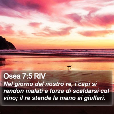 Osea 7:5 RIV Bible Verse Image