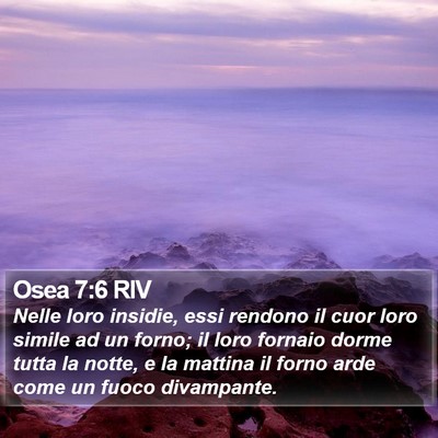 Osea 7:6 RIV Bible Verse Image