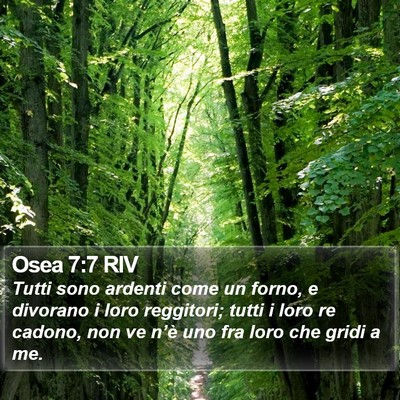Osea 7:7 RIV Bible Verse Image