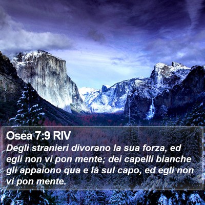 Osea 7:9 RIV Bible Verse Image